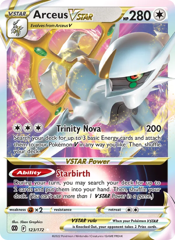Arceus VSTAR #123 – Brilliant Stars card