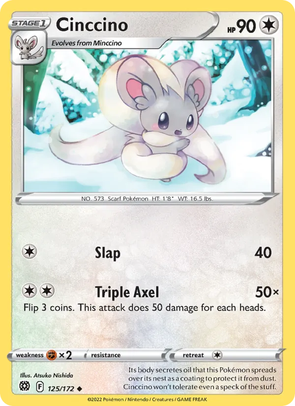 Cinccino #125 – Brilliant Stars card
