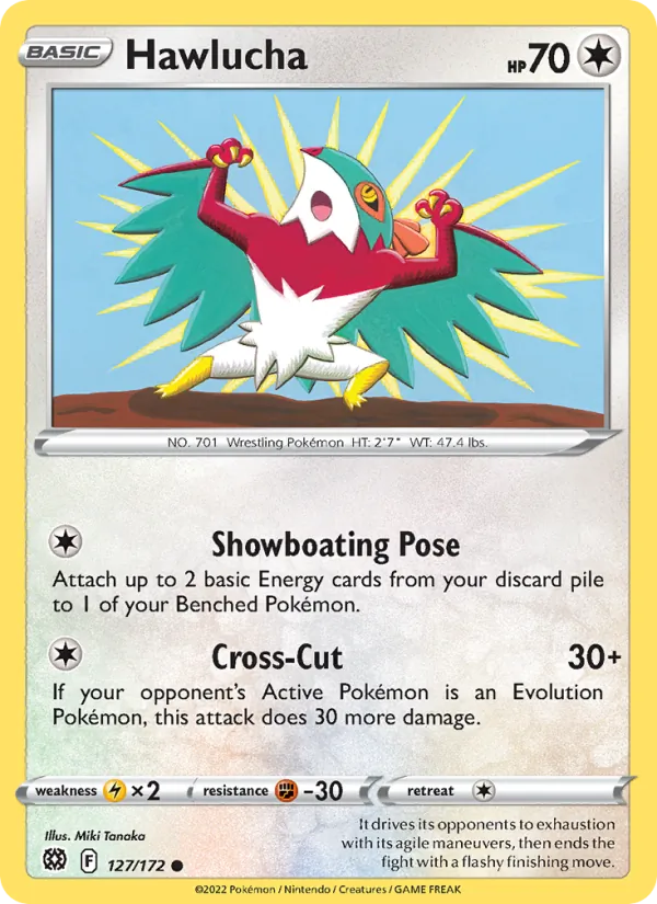 Hawlucha #127 – Brilliant Stars card
