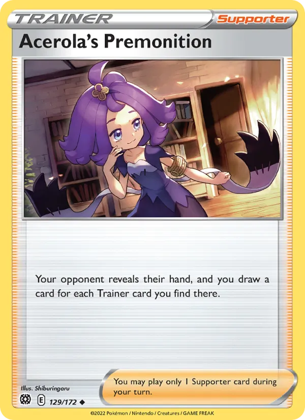 Acerola's Premonition #129 – Brilliant Stars card