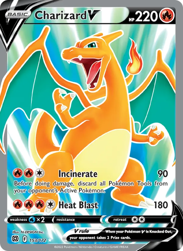 Charizard V #153 – Brilliant Stars card