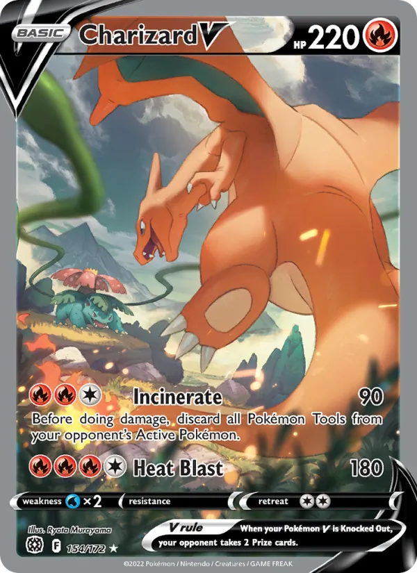 Charizard V #154 – Brilliant Stars card