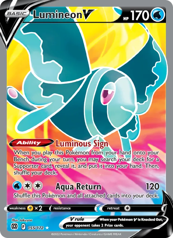 Lumineon V #155 – Brilliant Stars card
