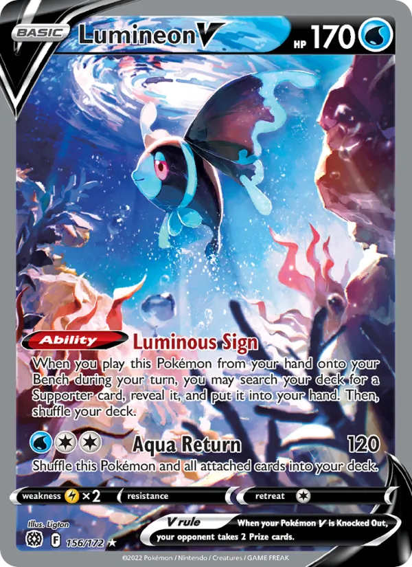 Lumineon V #156 – Brilliant Stars card