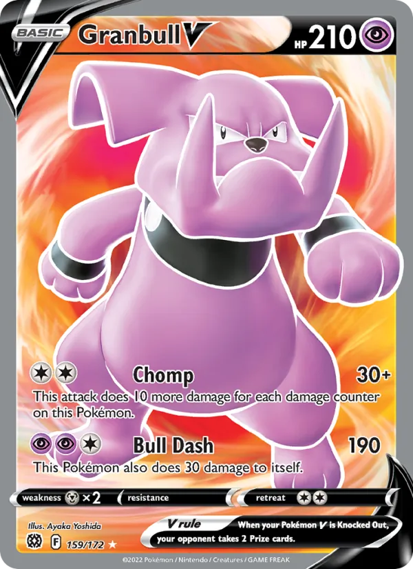 Granbull V #159 – Brilliant Stars card