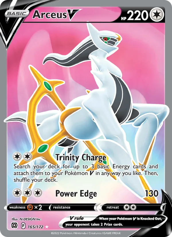 Arceus V #165 – Brilliant Stars card