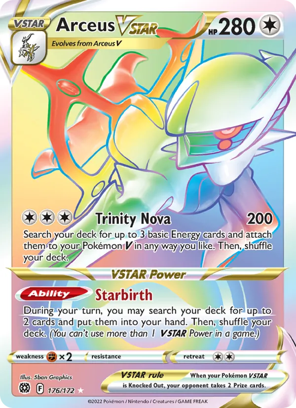 Arceus VSTAR #176 – Brilliant Stars card