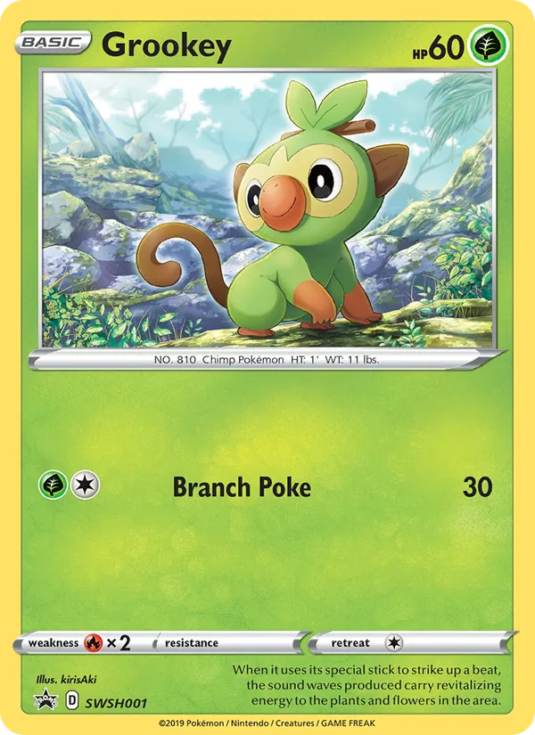 Grookey #SWSH001 – SWSH Black Star Promos card