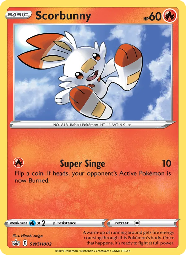 Scorbunny #SWSH002 – SWSH Black Star Promos card