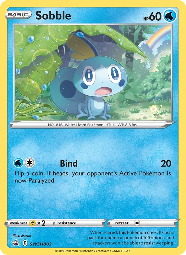 Sobble #SWSH003 – SWSH Black Star Promos card
