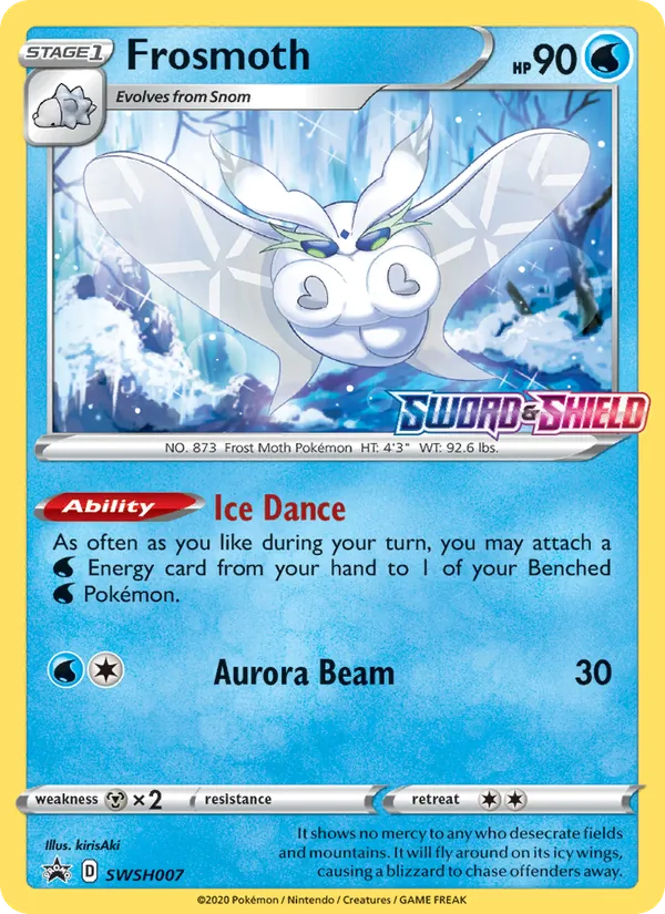 Frosmoth #SWSH007 – SWSH Black Star Promos card