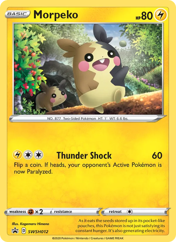 Morpeko #SWSH012 – SWSH Black Star Promos card