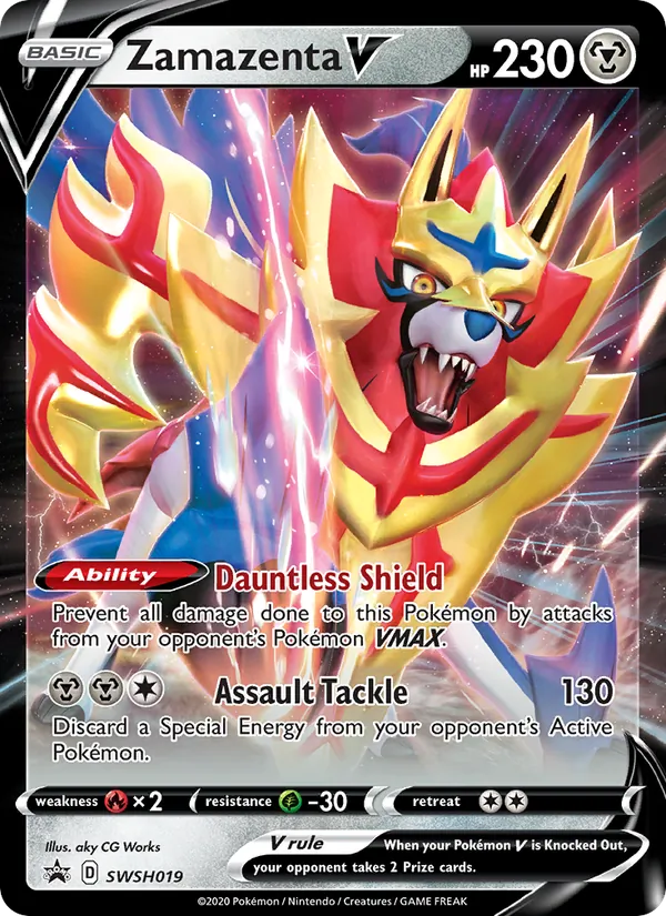 Zamazenta V #SWSH019 – SWSH Black Star Promos card