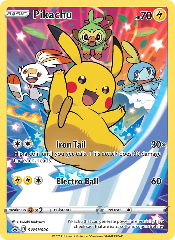 Pikachu #SWSH020 – SWSH Black Star Promos card