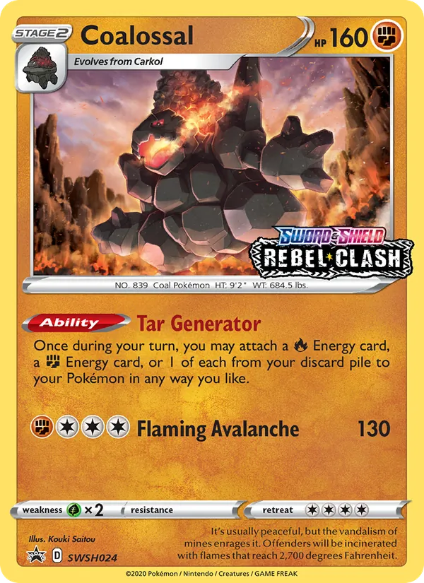 Coalossal #SWSH024 – SWSH Black Star Promos card