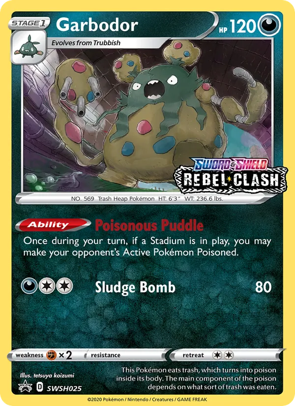 Garbodor #SWSH025 – SWSH Black Star Promos card