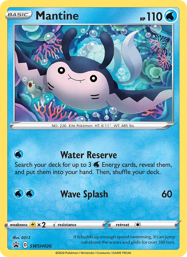 Mantine #SWSH026 – SWSH Black Star Promos card
