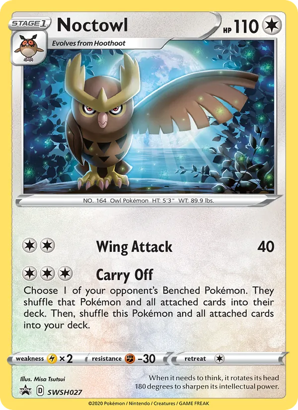Noctowl #SWSH027 – SWSH Black Star Promos card