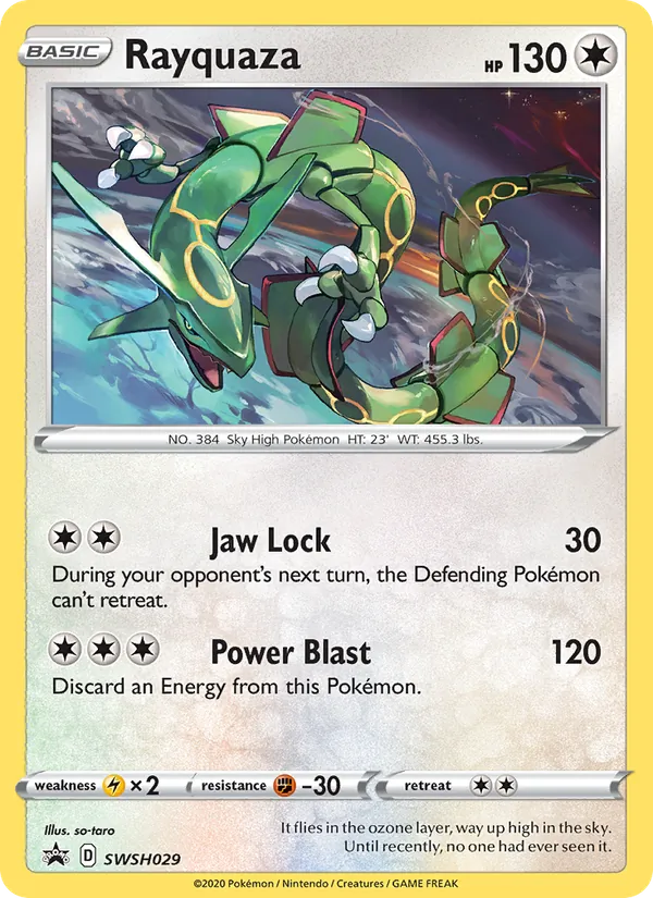 Rayquaza #SWSH029 – SWSH Black Star Promos card
