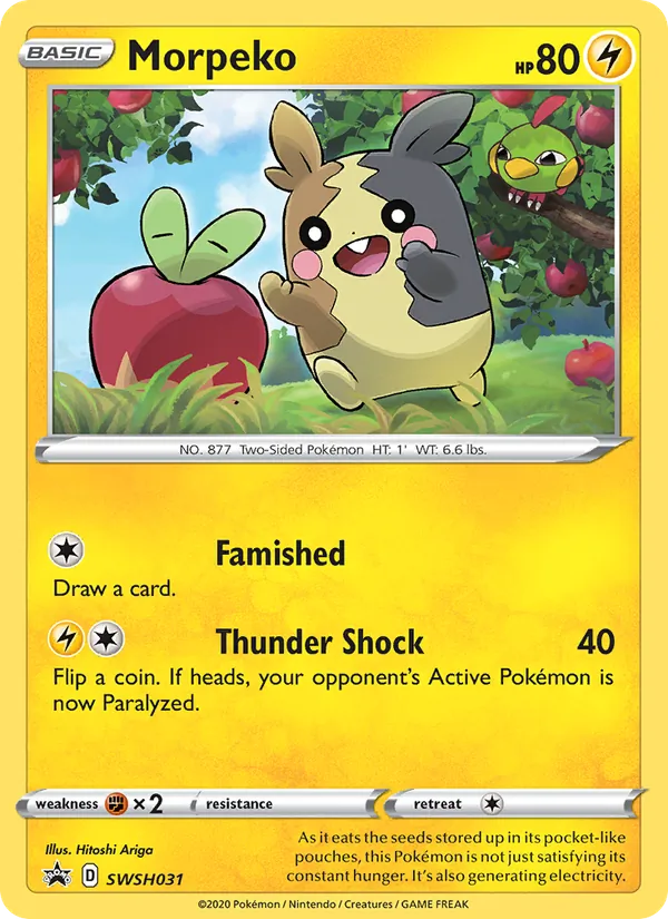 Morpeko #SWSH031 – SWSH Black Star Promos card