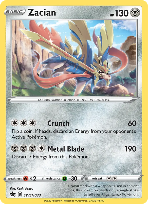 Zacian #SWSH033 – SWSH Black Star Promos card
