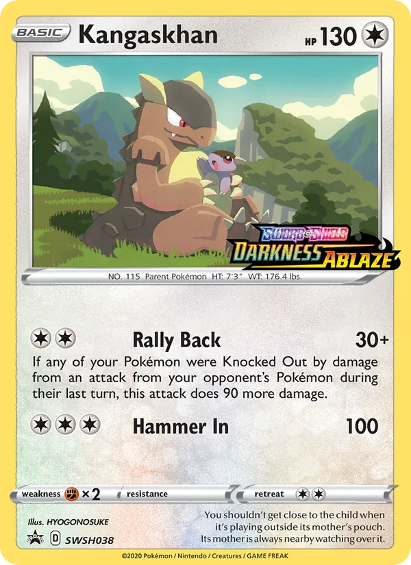 Kangaskhan #SWSH038 – SWSH Black Star Promos card