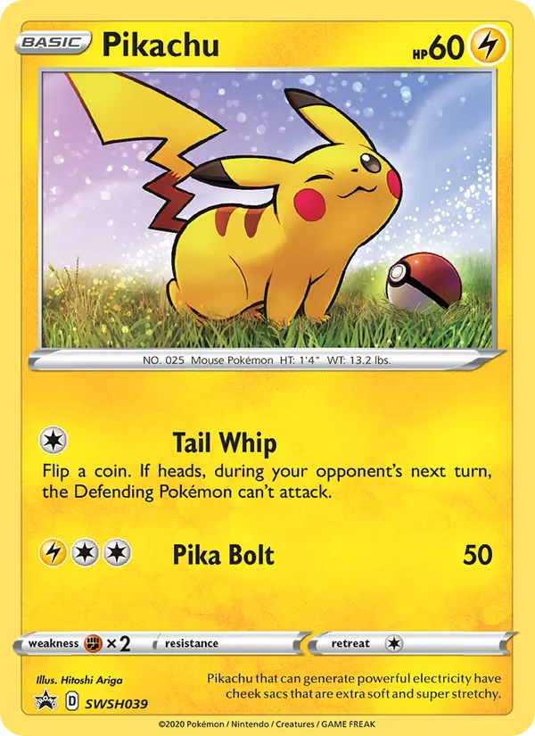 Pikachu #SWSH039 – SWSH Black Star Promos card