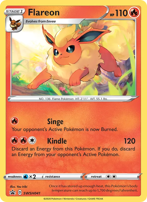 Flareon #SWSH041 – SWSH Black Star Promos card
