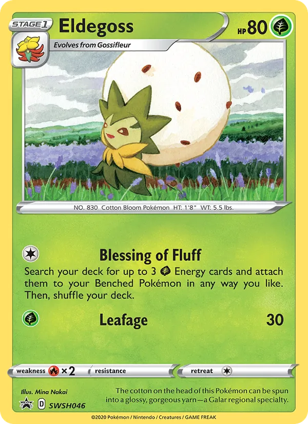 Eldegoss #SWSH046 – SWSH Black Star Promos card