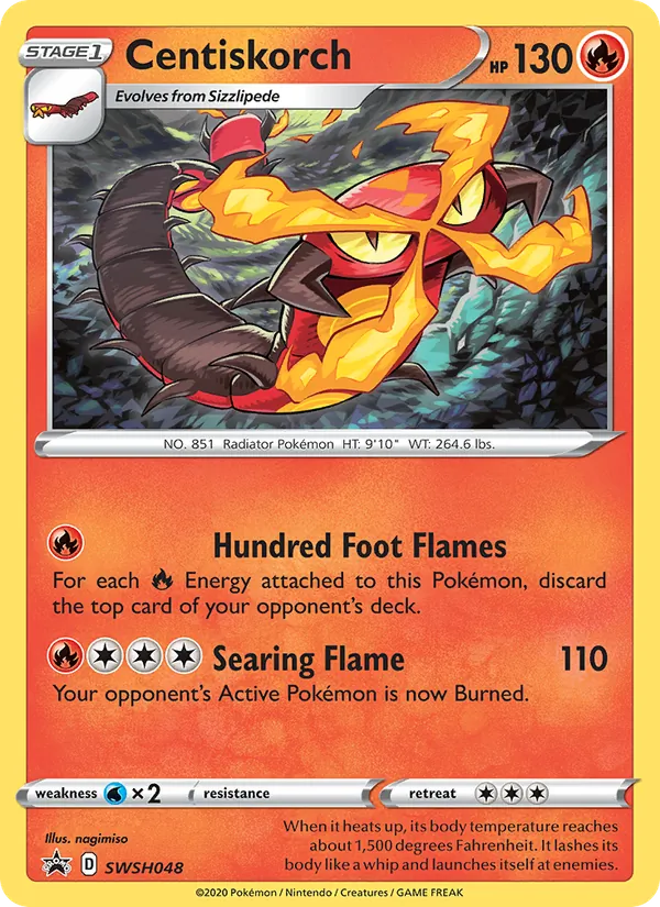 Centiskorch #SWSH048 – SWSH Black Star Promos card