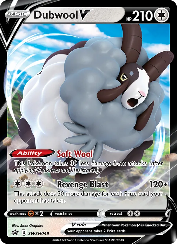 Dubwool V #SWSH049 – SWSH Black Star Promos card