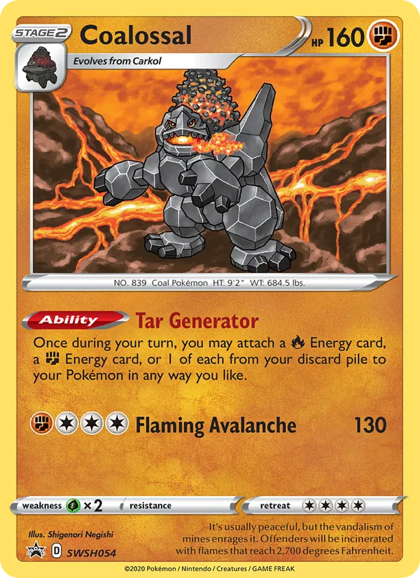Coalossal #SWSH054 – SWSH Black Star Promos card