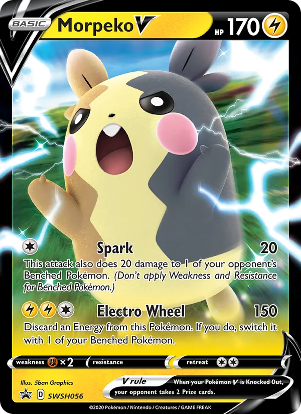 Morpeko V #SWSH056 – SWSH Black Star Promos card