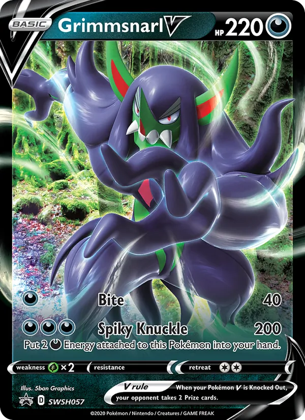 Grimmsnarl V #SWSH057 – SWSH Black Star Promos card
