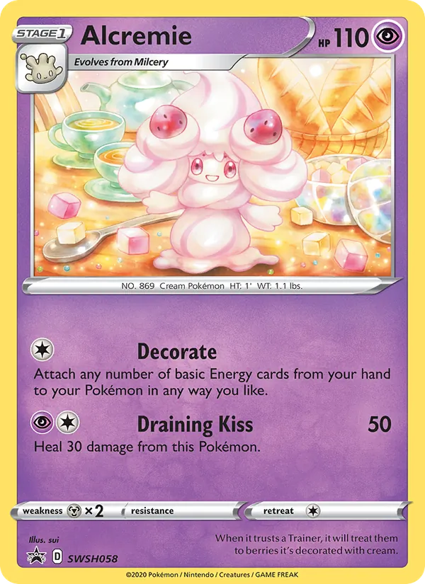 Alcremie #SWSH058 – SWSH Black Star Promos card