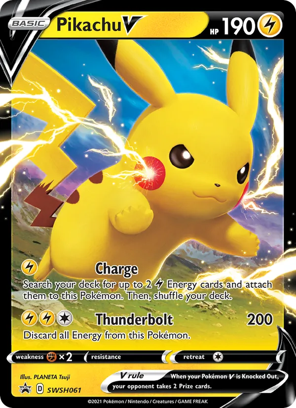 Pikachu V #SWSH061 – SWSH Black Star Promos card