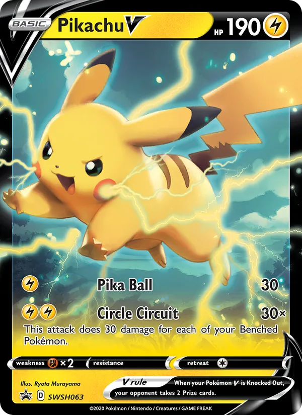 Pikachu V #SWSH063 – SWSH Black Star Promos card
