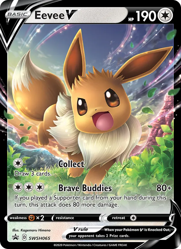 Eevee V #SWSH065 – SWSH Black Star Promos card