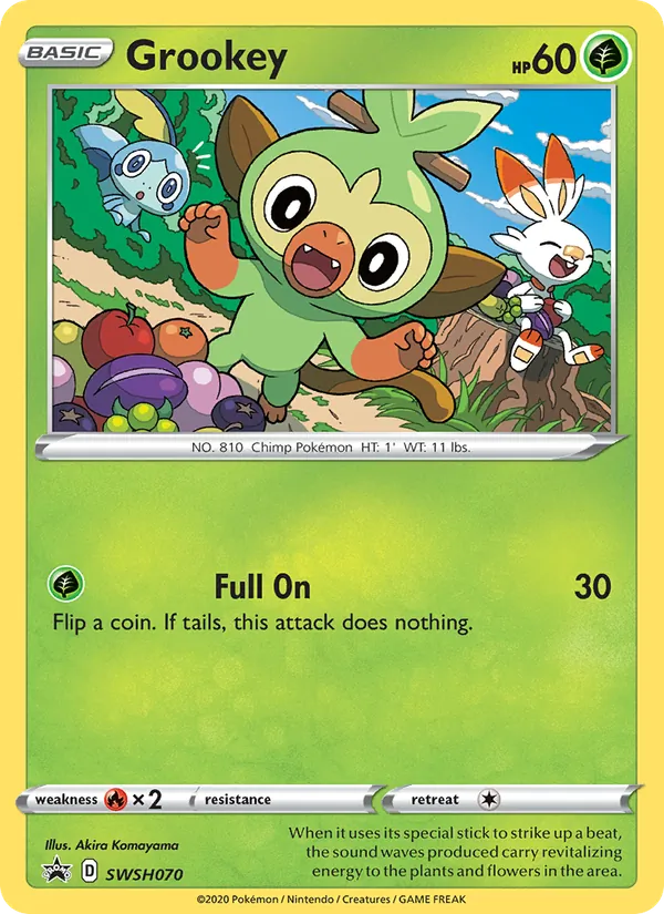 Grookey #SWSH070 – SWSH Black Star Promos card