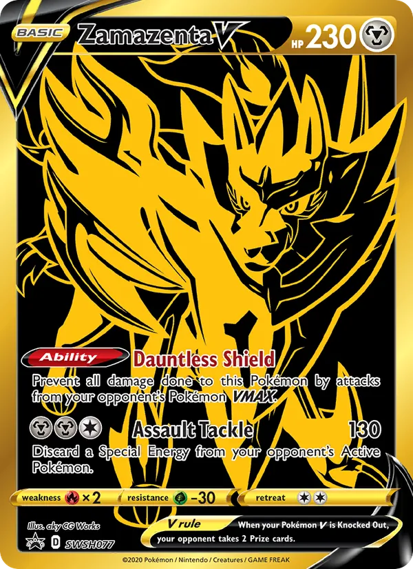 Zamazenta V #SWSH077 – SWSH Black Star Promos card