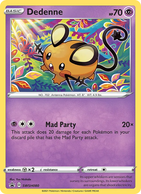 Dedenne #SWSH080 – SWSH Black Star Promos card