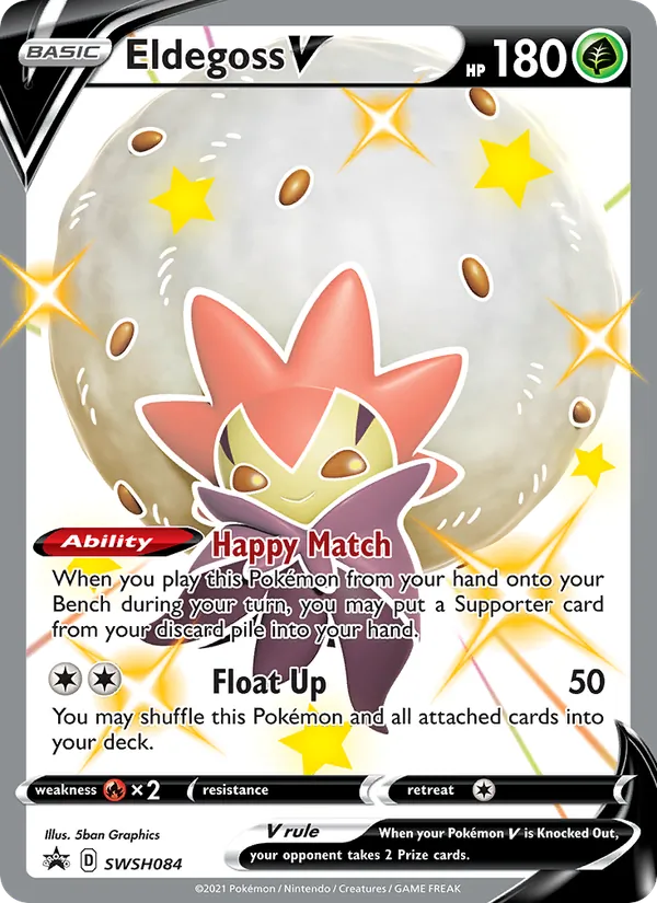 Eldegoss V #SWSH084 – SWSH Black Star Promos card