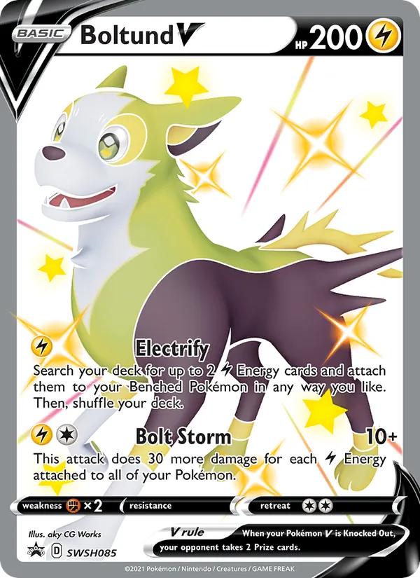 Boltund V #SWSH085 – SWSH Black Star Promos card