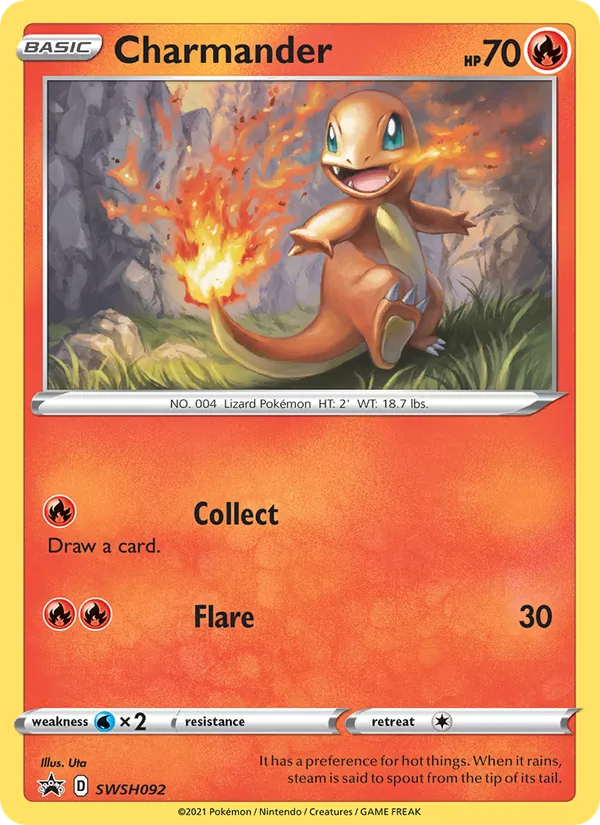 Charmander #SWSH092 – SWSH Black Star Promos card