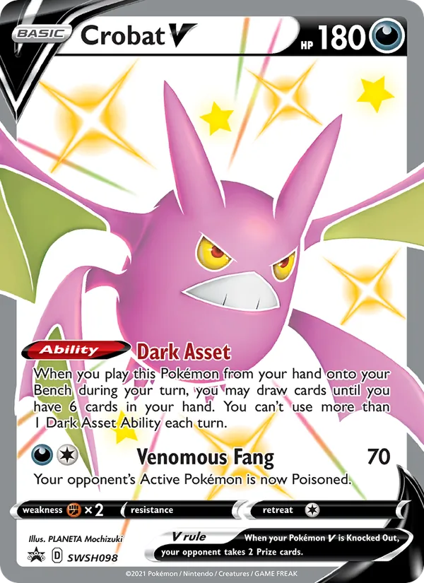 Crobat V #SWSH098 – SWSH Black Star Promos card