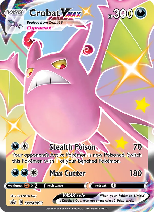Crobat VMAX #SWSH099 – SWSH Black Star Promos card