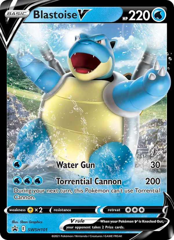 Blastoise V #SWSH101 – SWSH Black Star Promos card