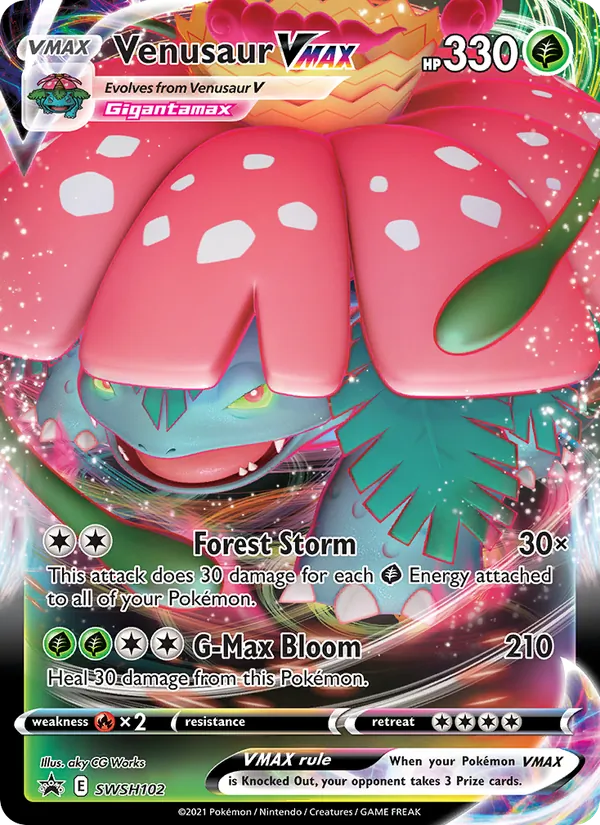 Venusaur VMAX #SWSH102 – SWSH Black Star Promos card