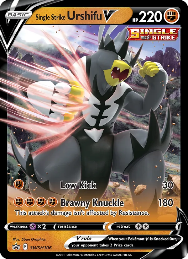 Single Strike Urshifu V #SWSH106 – SWSH Black Star Promos card