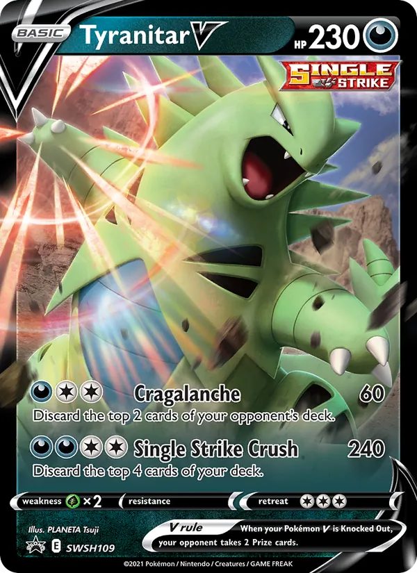 Tyranitar V #SWSH109 – SWSH Black Star Promos card